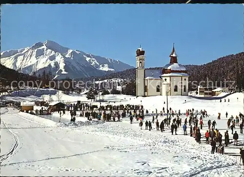 Seefeld Tirol Seekirchl Eislaufplatz  Kat. Seefeld in Tirol