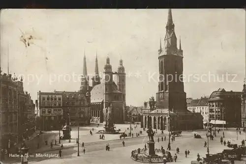 Halle Saale Marktplatz Kat. Halle