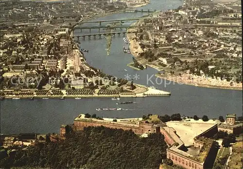 Koblenz Rhein Luftbildaufnahme Kat. Koblenz