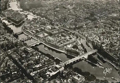 Paris Ile de la Cite Vue aerienne Kat. Paris