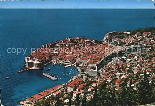 Dubrovnik Ragusa Fliegeraufnahme Kat. Dubrovnik