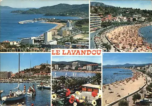 Le Lavandou Vue generale La Plage Le Port Front de mer Kat. Le Lavandou