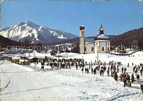 Seefeld Tirol Seekirchel und Eislaufplatz Kat. Seefeld in Tirol