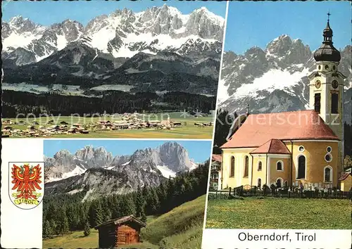 Oberndorf Tirol Panorama Kirche Kat. Oberndorf in Tirol
