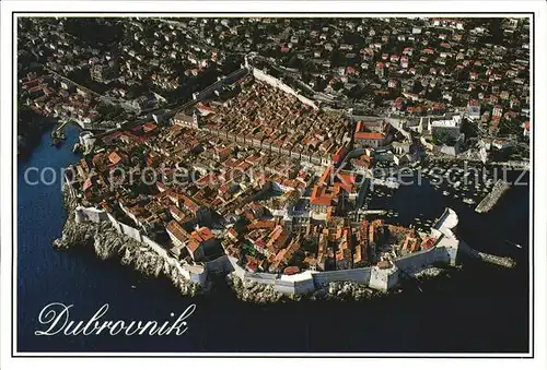 Dubrovnik Ragusa Altstadt Festung Fliegeraufnahme Kat. Dubrovnik