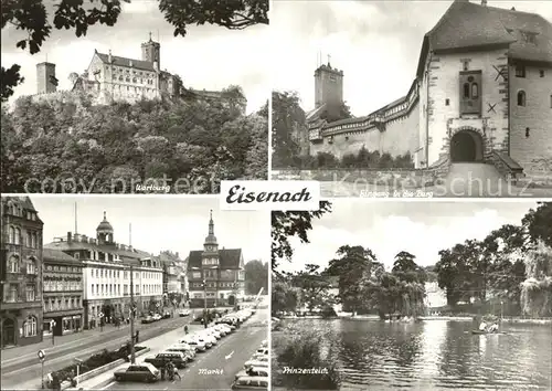 Eisenach Thueringen Wartburg Eingang Markt Prinzenteich Kat. Eisenach