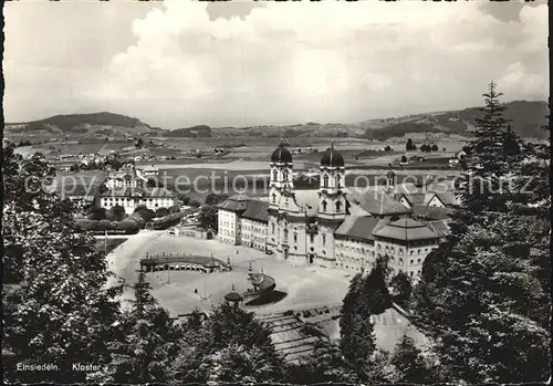 Einsiedeln SZ Kloster Panorama Kat. Einsiedeln