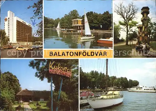 Balatonfoeldvar Hotel Plattenseepartie Park Bungalow Hafen Kat. Ungarn
