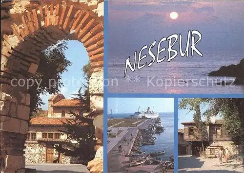 Nessebar Dorfmotive Hafenpartie / Bulgarien /