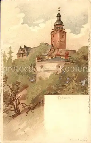 Falkenstein Harz Burg Kuenstlerkarte Kat. Falkenstein Harz