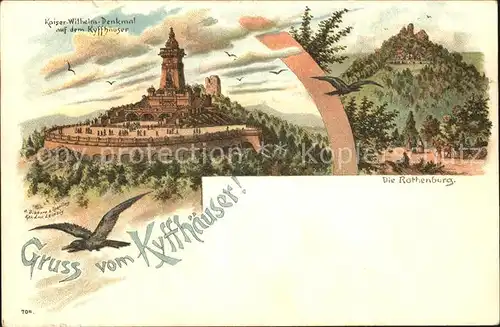 Kyffhaeuser Kaiser Wilhelm Denkmal Rothenburg  Kat. Bad Frankenhausen