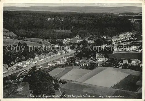 Berggiesshuebel Kneippbad Fliegeraufnahme Kat. Bad Gottleuba Berggiesshuebel