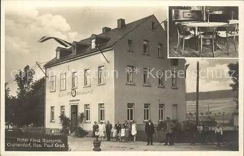 Crottendorf Erzgebirge Hotel Fuerst Bismarck Besitzer Paul Gross Kat. Crottendorf Erzgebirge