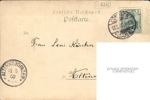 Koennern Kaiserliches Postamt Kat. Koennern
