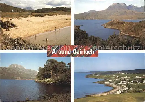 Gairloch Ross shire Golden Sands Loch Maree Slioch Loch Torridon  Kat. Ross & Cromarty