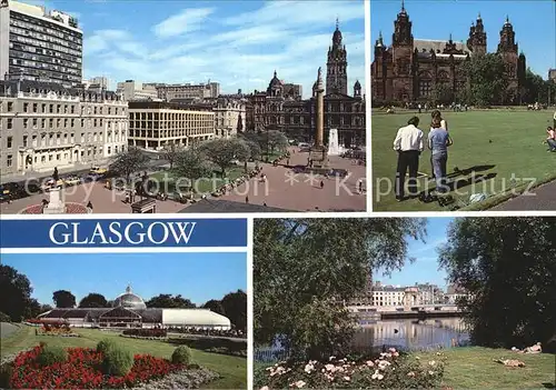 Glasgow George Square Botanic Gadens River Clyde Art Gallery Kat. Glasgow City