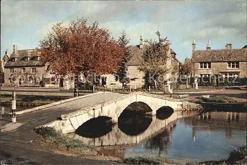 Bourton on the Water Gloucestershire River Windrush Stone Bridges Kat. Cotswold