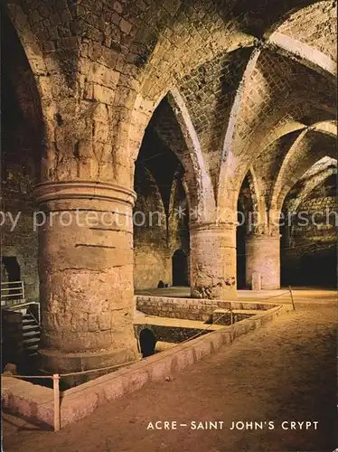 Acre Akkon Saint Johns Crypt Kat. Israel