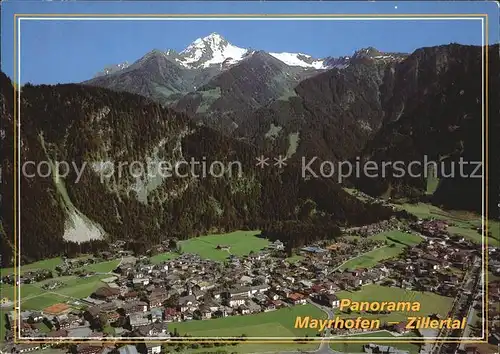 Mayrhofen Zillertal Ahornspitze Panorama Luftaufnahme Kat. Mayrhofen