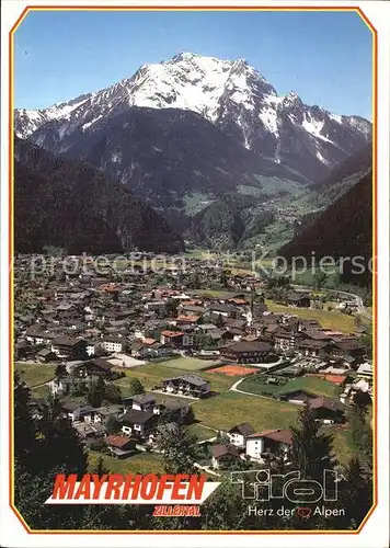 Mayrhofen Zillertal Gruenberg Luftaufnahme Kat. Mayrhofen