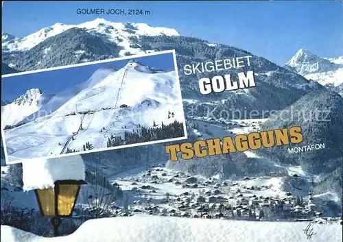 Tschagguns Vorarlberg Skigebiet Golm Kat. Tschagguns