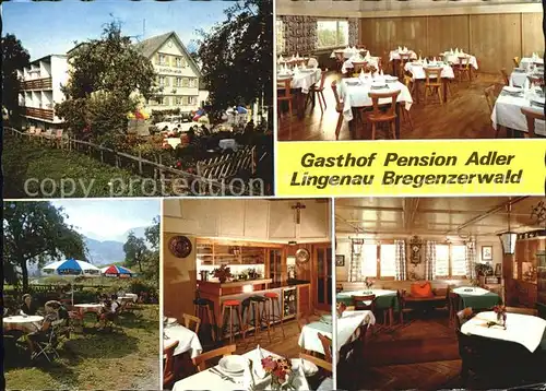 Lingenau Vorarlberg Gasthof Pension Adler Kat. Lingenau