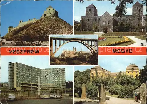 Veszprem Suemeg Ajka Varpalota Papa Burg Schloss Hochhaus Kat. Ungarn