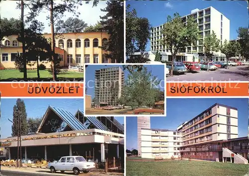 Siofok Teilansichten Restaurant Hotel Hochhaus Kat. Siofok