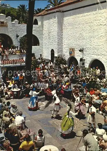 Las Palmas Gran Canaria Baile tipico en El Pueblo Canario Volkstanz Kat. Las Palmas Gran Canaria