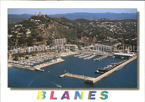 Blanes Hafen Fliegeraufnahme Kat. Costa Brava