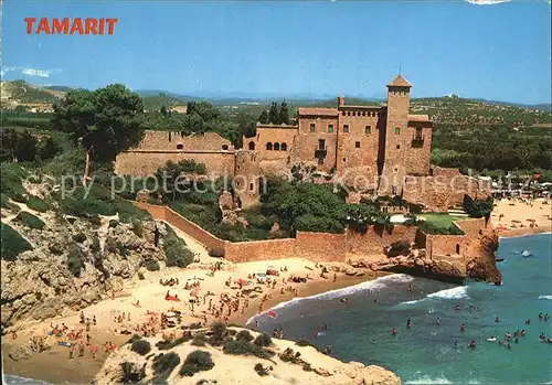 Tarragona Castillo de Tamarit Playa Burg Strand Kat. Costa Dorada Spanien