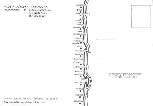 Tarragona Calle de Santa Tecla Kat. Costa Dorada Spanien