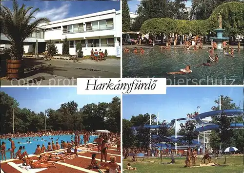 Harkanyfuerdo Hotel Freibad Rutschbahn