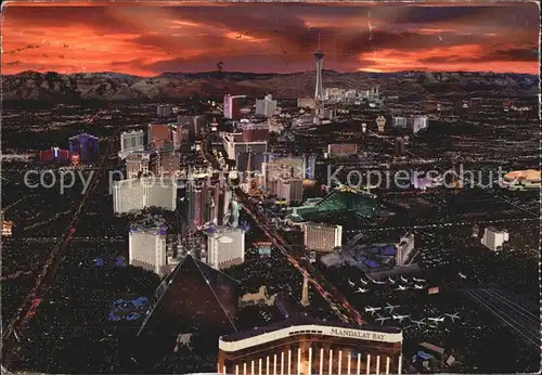 Las Vegas Nevada Stadtbild bei Nacht Kat. Las Vegas