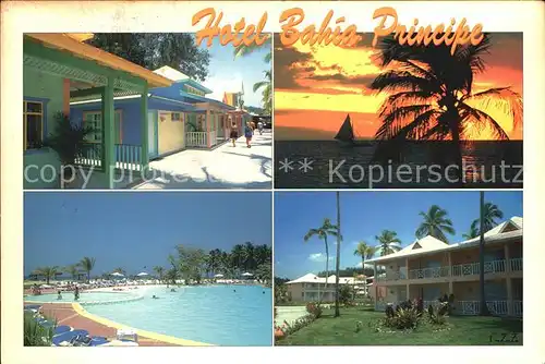 Punta Cana Hotel Bahia Principe Swimming Pool Sonnenuntergang am Meer Kat. Punta Cana