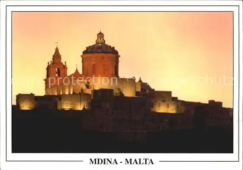Mdina Malta Citta Vecchia Altstadt Kathedrale Kat. Malta