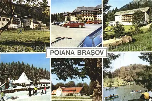 Poiana Brasov Siebenbuergen Teilansichten Hotel Bootfahren Winterlandschaft Kat. Brasov