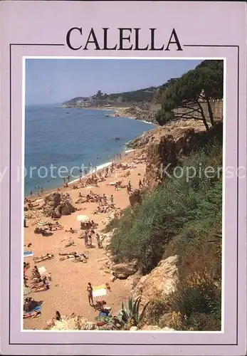 Calella Las Rocas Playa Strand Kueste Kat. Barcelona