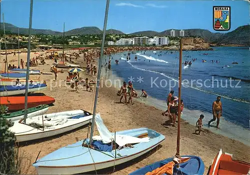 Moraira Playa Strand Segelboote Kat. Alicante