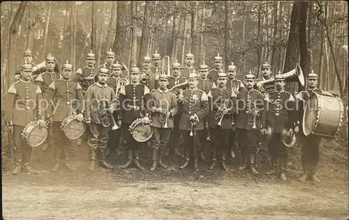 Regiment IR 109 Infanterie Gruppenfoto Musikanten Orchester WK1