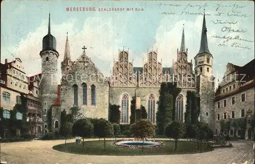 Merseburg Saale Schlosshof Dom Kat. Merseburg