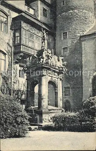 Merseburg Saale Schlossbrunnen Kat. Merseburg