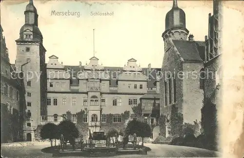 Merseburg Saale Schlosshof Kat. Merseburg