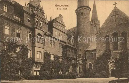 Merseburg Saale Schlosshof Kat. Merseburg