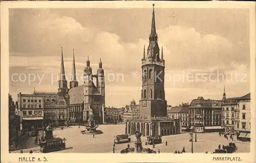 Halle Saale Marktplatz Kat. Halle