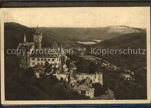 Wernigerode Harz Schloss Luftbild Kat. Wernigerode