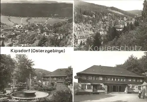 Kipsdorf Erholungsort Brunnen Ho Bahnhofsgaststaette Kat. Altenberg