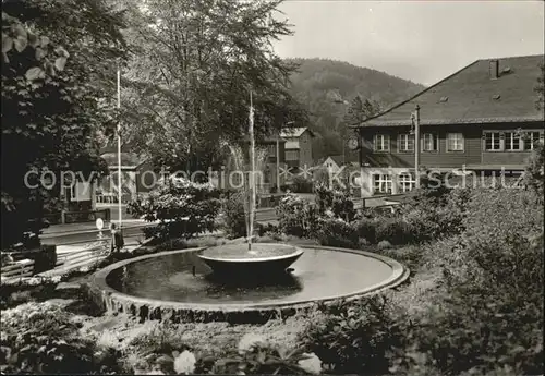 Kipsdorf Erholungsort Brunnen Bahnhof  Kat. Altenberg