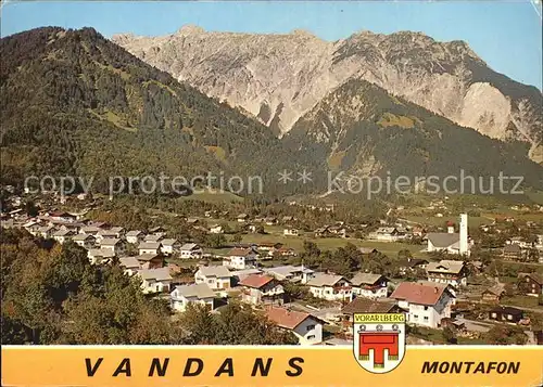 Vandans Vorarlberg Montafon Panorama Kat. Vandans