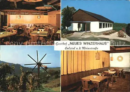 Sulztal Weinstrasse Gasthof Neues Winzerhaus Kat. Sulztal an der Weinstrasse